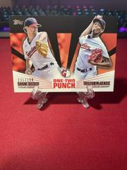 Shane Bieber, Triston McKenzie [Black] #12P-13 Baseball Cards 2023 Topps One Two Punch Prices