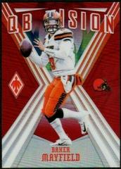 Baker Mayfield [Red] #9 Football Cards 2019 Panini Phoenix QB Vision Prices