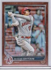 Shohei Ohtani [Ben Baller Orange] Baseball Cards 2022 Topps Chrome Prices