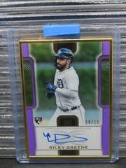 Riley Greene [Purple] #DCFA-RG Baseball Cards 2023 Topps Definitive Framed Autograph Collection Prices