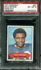 Gale Sayers [Hand Cut] Football Cards 1971 Bazooka Prices