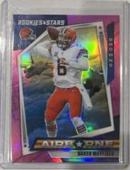 Baker Mayfield [Pink] #AB14 Football Cards 2021 Panini Rookies and Stars Airborne Prices