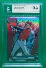 Shohei Ohtani [Red Refractor] #33 Baseball Cards 2019 Bowman's Best Prices