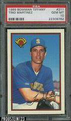 Tino Martinez #211 Baseball Cards 1989 Bowman Tiffany Prices