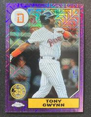 Tony Gwynn [Purple] #T87C-36 Baseball Cards 2022 Topps Silver Pack 1987 Chrome Prices