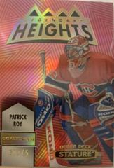 Patrick Roy [Red] Hockey Cards 2021 Upper Deck Stature Legendary Heights Prices