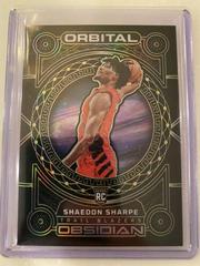 Shaedon Sharpe [Yellow] #17 Basketball Cards 2022 Panini Obsidian Orbital Prices