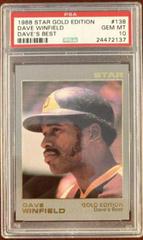 Dave Winfield [Dave's Best] #138 Baseball Cards 1988 Star Gold Edition Prices