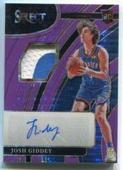 Josh Giddey [Purple Pulsar] Basketball Cards 2021 Panini Select Rookie Jersey Autographs Prices