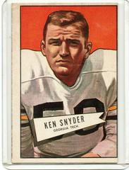 Ken Snyder #22 Football Cards 1952 Bowman Large Prices