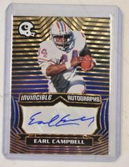 Earl Campbell [Blue] Football Cards 2021 Panini Chronicles Invincible Autographs Prices