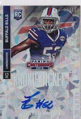 Preston Brown [Sec Autograph Cracked Ice Ticket] #165 Football Cards 2014 Panini Contenders Prices