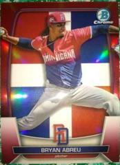 Bryan Abreu [Red] Baseball Cards 2023 Bowman Chrome WBC Flag Refractor Prices