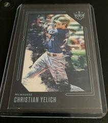Christian Yelich [Blue Frame] #83 Baseball Cards 2020 Panini Diamond Kings Prices