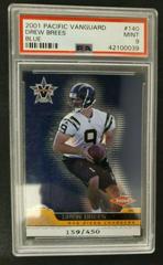 Drew Brees #140 Football Cards 2001 Pacific Vanguard Prices