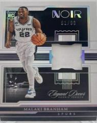Malaki Branham #EDR-MKB Basketball Cards 2022 Panini Noir Elegant Decor Rookie Jerseys Prices
