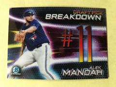 Alek Manoah #BSB-AM Baseball Cards 2019 Bowman Draft Chrome Pick Breakdown Prices