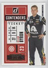 William Byron [Retail] #CON8 Racing Cards 2021 Panini Donruss Nascar Contenders Prices