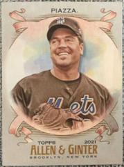 Mike Piazza [Mini Black] #3 Baseball Cards 2021 Topps Allen & Ginter X Prices