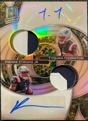 Tyquan Thornton, Pierre Strong Jr. [Splatter] Football Cards 2022 Panini Spectra Dual Patch Autographs Prices