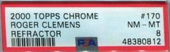 Roger Clemens [Refractor] #170 Baseball Cards 2000 Topps Chrome Prices