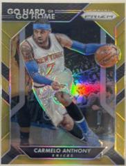Carmelo Anthony [Gold Prizm] #16 Basketball Cards 2016 Panini Prizm Go Hard or Go Home Prices