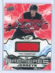 Tyce Thompson [Jersey] #IPA-TT Hockey Cards 2021 Upper Deck Ice Premieres Prices