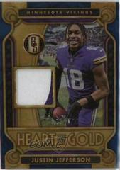 Justin Jefferson [Sapphire] #2 Football Cards 2023 Panini Gold Standard Heart of Threads Prices