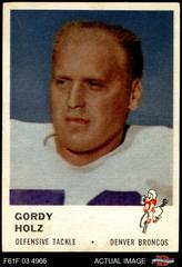 Gordy Holz Football Cards 1961 Fleer Prices