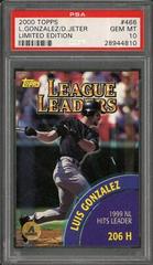 Derek Jeter, Luis Gonzalez Baseball Cards 2000 Topps Limited Edition Prices