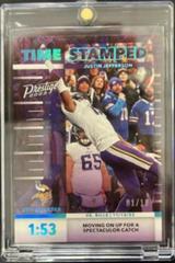 Justin Jefferson [Platinum] #TS-6 Football Cards 2023 Panini Prestige Time Stamped Prices