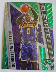 Russell Westbrook [Green] Basketball Cards 2021 Panini Mosaic Elevate Prices