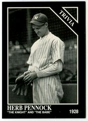 Herb Pennock Baseball Cards 1992 Conlon Collection Prices