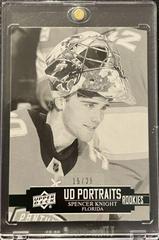 Spencer Knight [Black & White] Hockey Cards 2021 Upper Deck UD Portraits Prices
