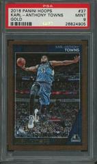 Karl Anthony Towns Gold Basketball Cards 2016 Panini Hoops Prices