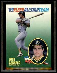 Jose Canseco #2 Baseball Cards 1989 Fleer All Stars Prices