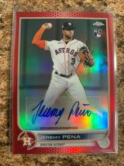 Jeremy Pena [Red] #AC-JP Baseball Cards 2022 Topps Chrome Update Autographs Prices