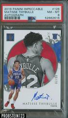 Matisse Thybulle [Autograph] Basketball Cards 2019 Panini Impeccable Prices