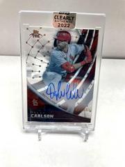 Dylan Carlson #TEK-DC Baseball Cards 2022 Topps Clearly Authentic Tek Autographs Prices