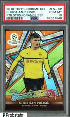 Christian Pulisic [Orange Refractor] Soccer Cards 2018 Topps Chrome UEFA Champions League Future Stars Prices