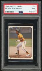 Rickey Henderson #327 Baseball Cards 1984 O Pee Chee Stickers Prices