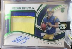 Stetson Bennett IV [Emerald] #26 Football Cards 2023 Panini Immaculate Signature Patch Rookie Prices