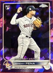 Jeremy Pena [Purple] #US276 Baseball Cards 2022 Topps Chrome Update Sapphire Prices
