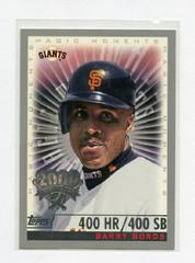 Barry Bonds [Magic Moments] Baseball Cards 2000 Topps Opening Day Prices