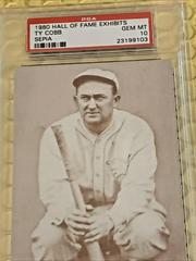 Ty Cobb [Sepia] Baseball Cards 1980 Hall of Fame Exhibits Prices
