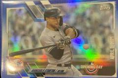 Giancarlo Stanton [Blue Foil] #93 Baseball Cards 2021 Topps Opening Day Prices