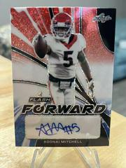 Adonai Mitchell [Metalized Sparkles Red White Blue] #FF-AM1 Football Cards 2022 Leaf Flash Forward Autographs Prices