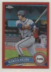 Martin Prado [Red Refractor] Baseball Cards 2011 Topps Chrome Prices