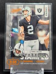 Daniel Carlson [Gold] #TS-10 Football Cards 2022 Panini Prestige Time Stamped Prices