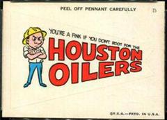 Houston Oilers [Sticker] Football Cards 1967 Topps Comic Pennants Prices